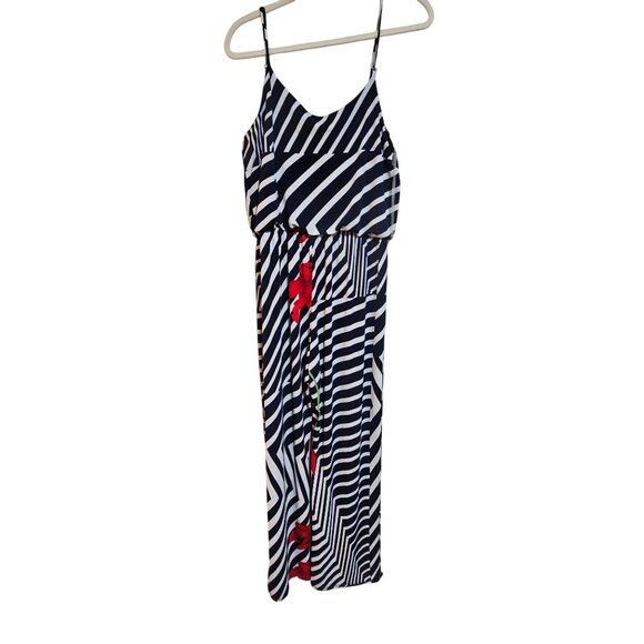 Naif Woman Comfortable Maxi Dress Striped S Resort Travel Ready Coastal Cruise - Picture 3 of 12